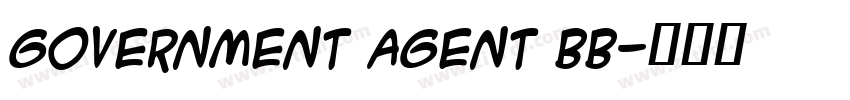 Government Agent BB字体转换